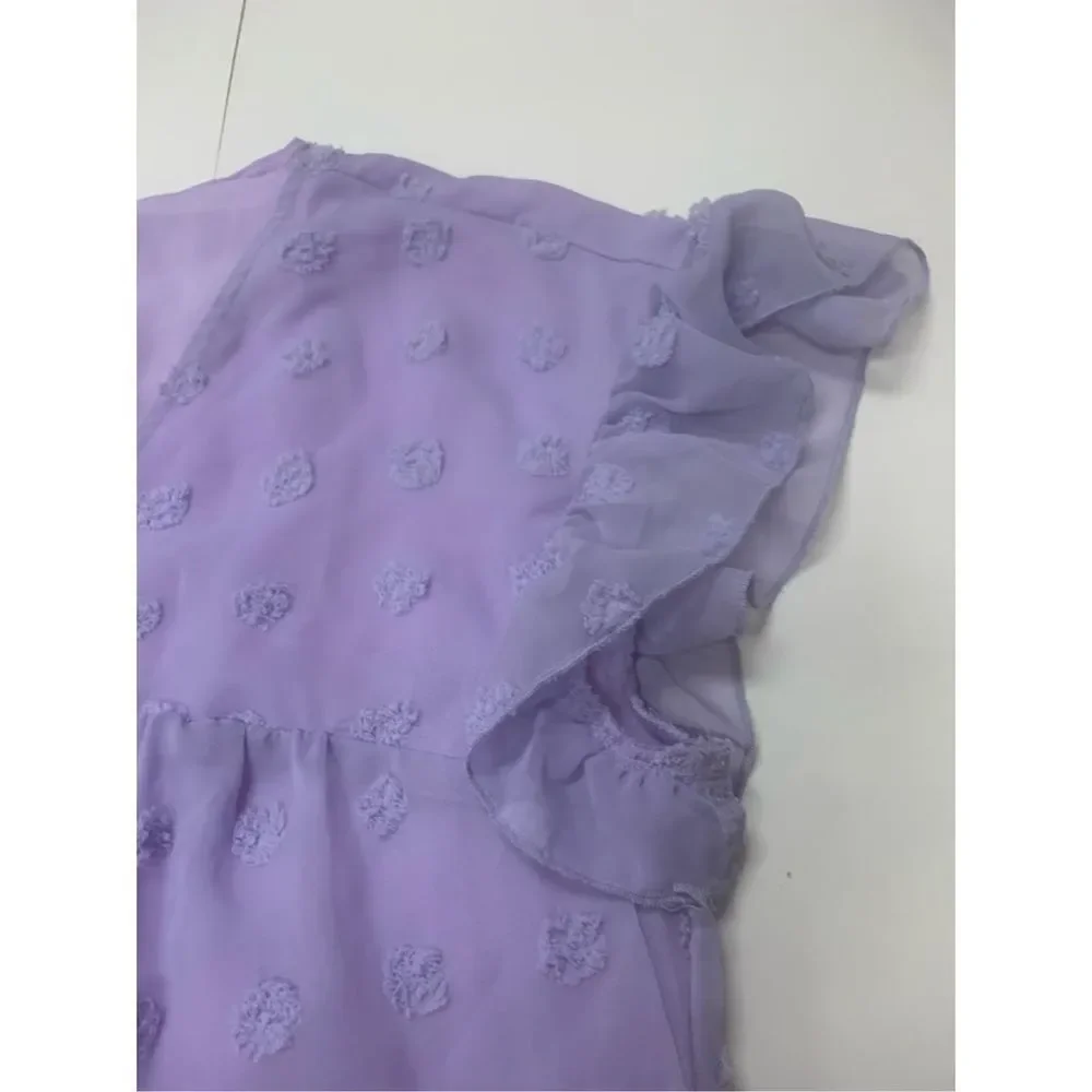 Lavender Babydoll Blouse - Picture 3 of 8